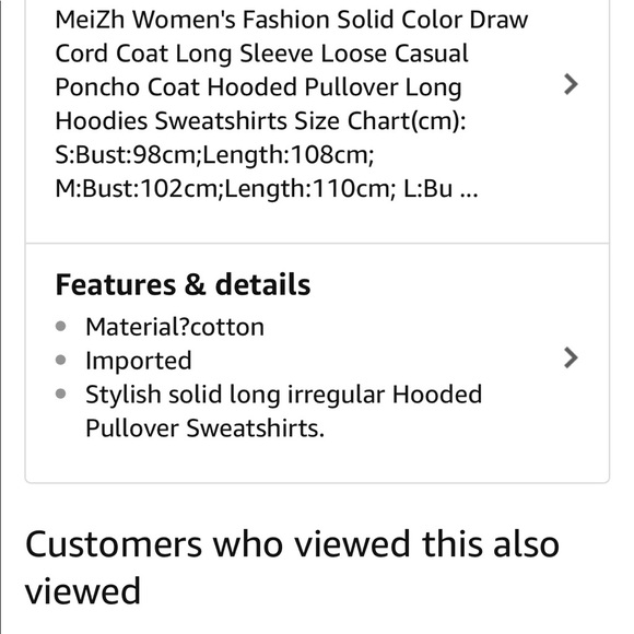 FLASH SALE A New, Warm, long hoody with pockets L - Picture 6 of 7