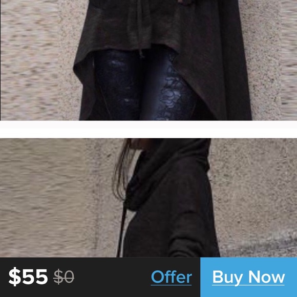 FLASH SALE A New, Warm, long hoody with pockets L - Picture 5 of 7