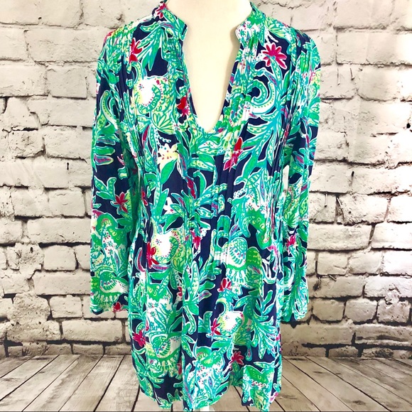 Lilly Pulitzer Tops - Lilly Pulitzer Sarasota Pintuck Tunic Trunk Show