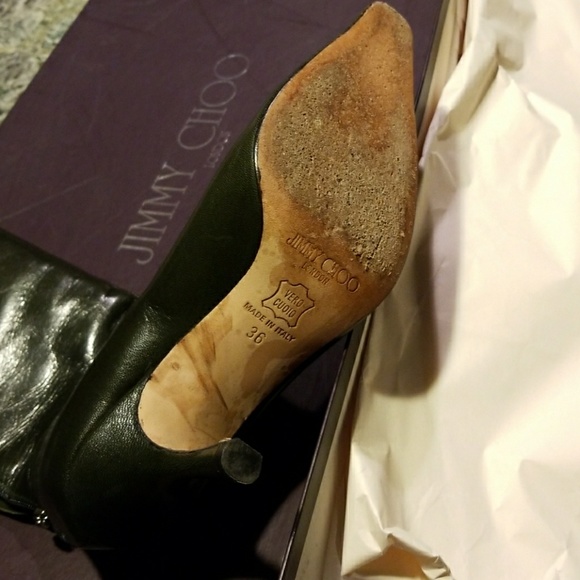 Jimmy Choo London knee high boots in fab green! - Picture 5 of 8