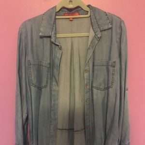 Jean button up shirt