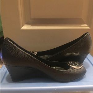 Tory Burch Small Open-Toe Wedge