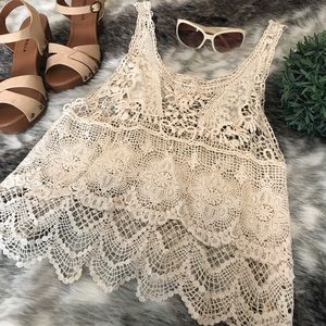 Crochet Lace tank top