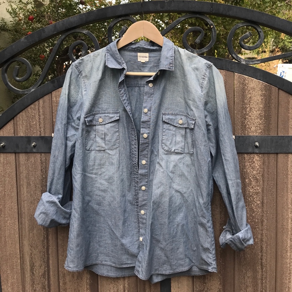 J Crew Chambray button down