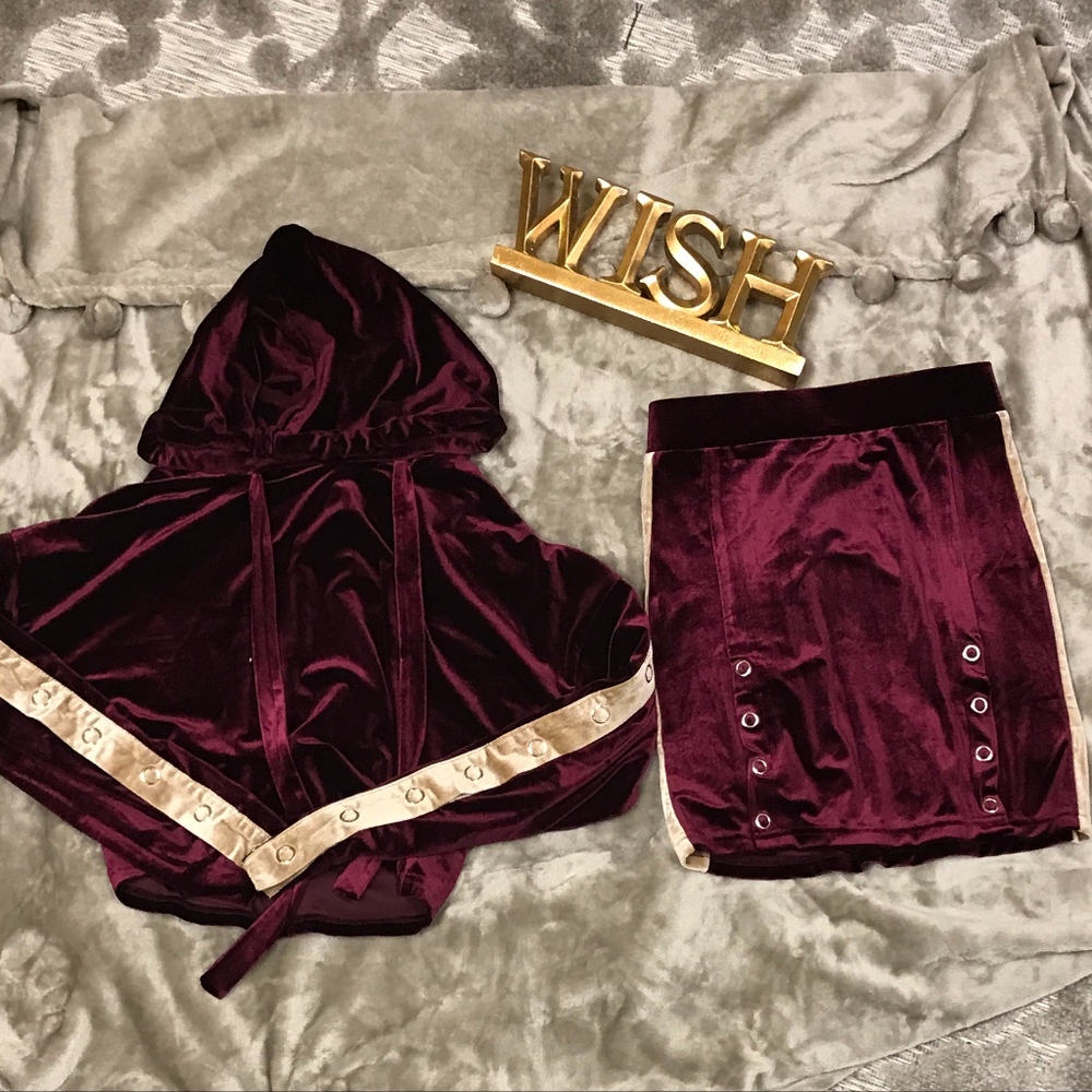 Velvet Two Piece Set