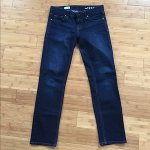 GAP 1969, 27 s, real straight, dark denim jeans.