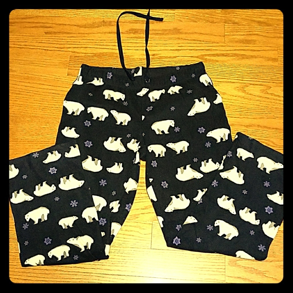 Fleece pajama set with polar bears