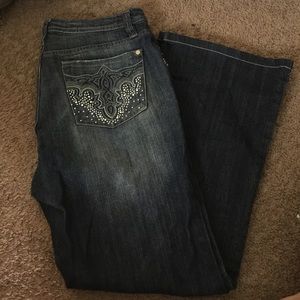 Plus size boot cut jeans