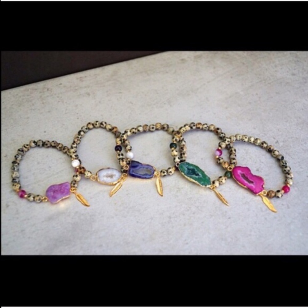 Function & Fringe agate beaded bracelet - Picture 2 of 3