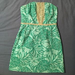Lilly Pulitzer strapless dress size 8