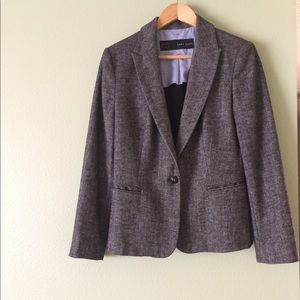 ZARA BASICS | Wool blend herringbone blazer