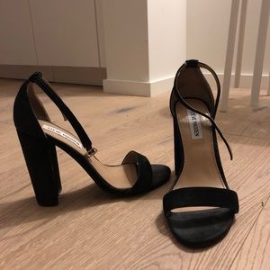 Black suede Carrson Heels