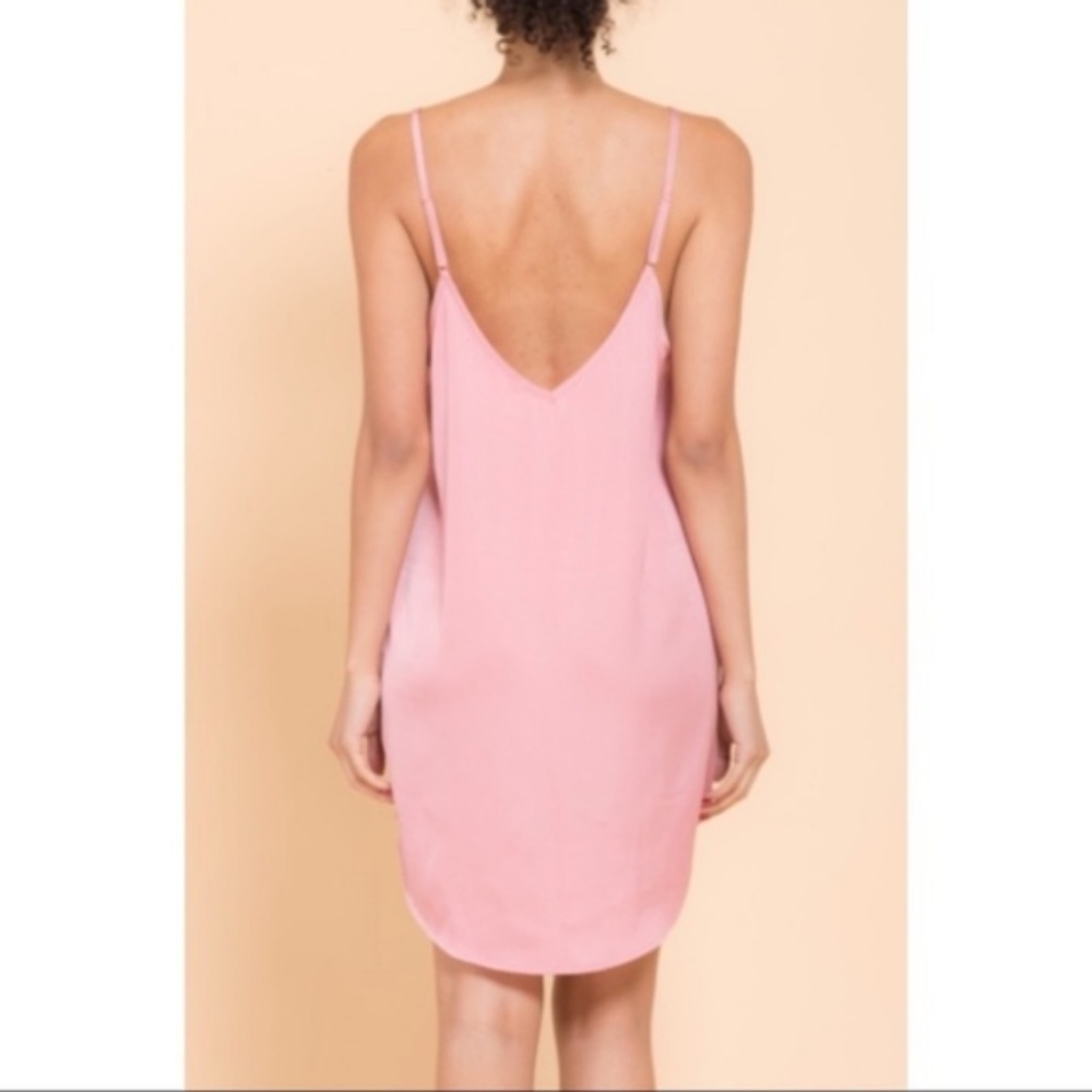 Classic Black Satin Slip Dress - Picture 4 of 4