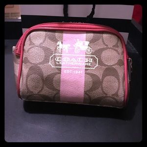Small Coach Makeup Pouch