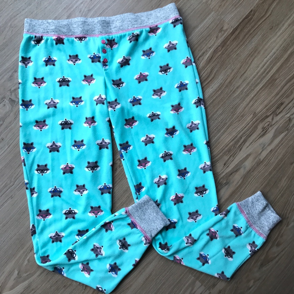 Foxes with Glasses Pajamas Lounge Bottoms SZ M