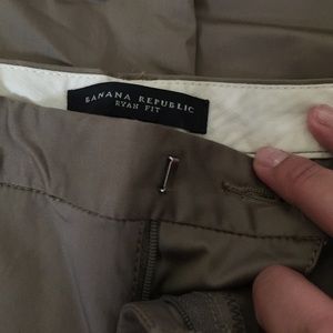 Tan long straight leg pants
