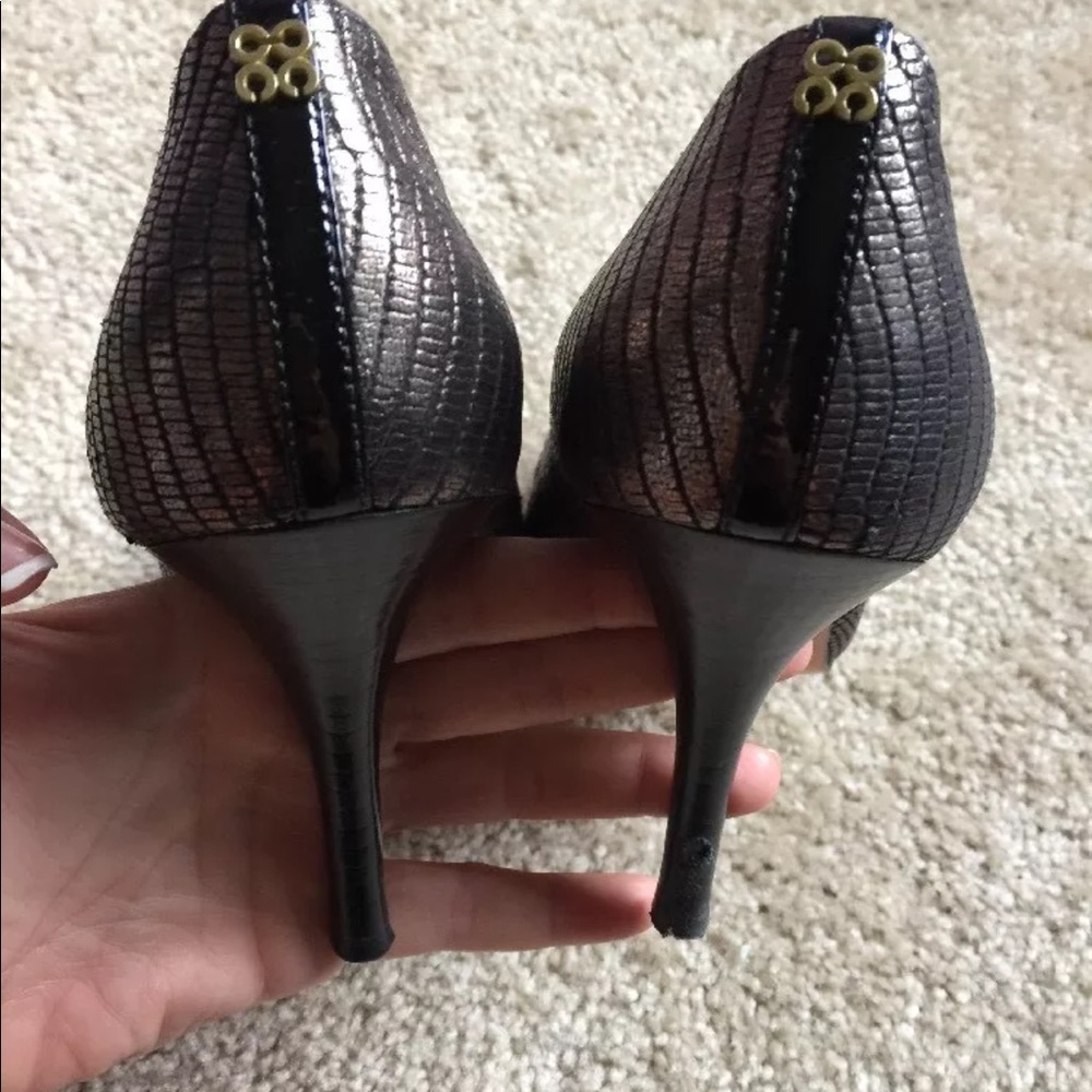 ⚡️Coach women’s metallic bronze point tie pump-10 - Picture 3 of 8