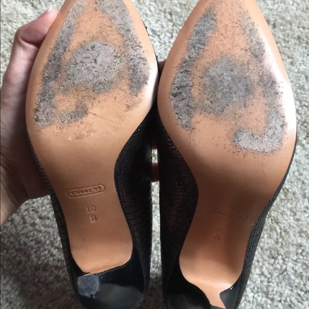 ⚡️Coach women’s metallic bronze point tie pump-10 - Picture 7 of 8