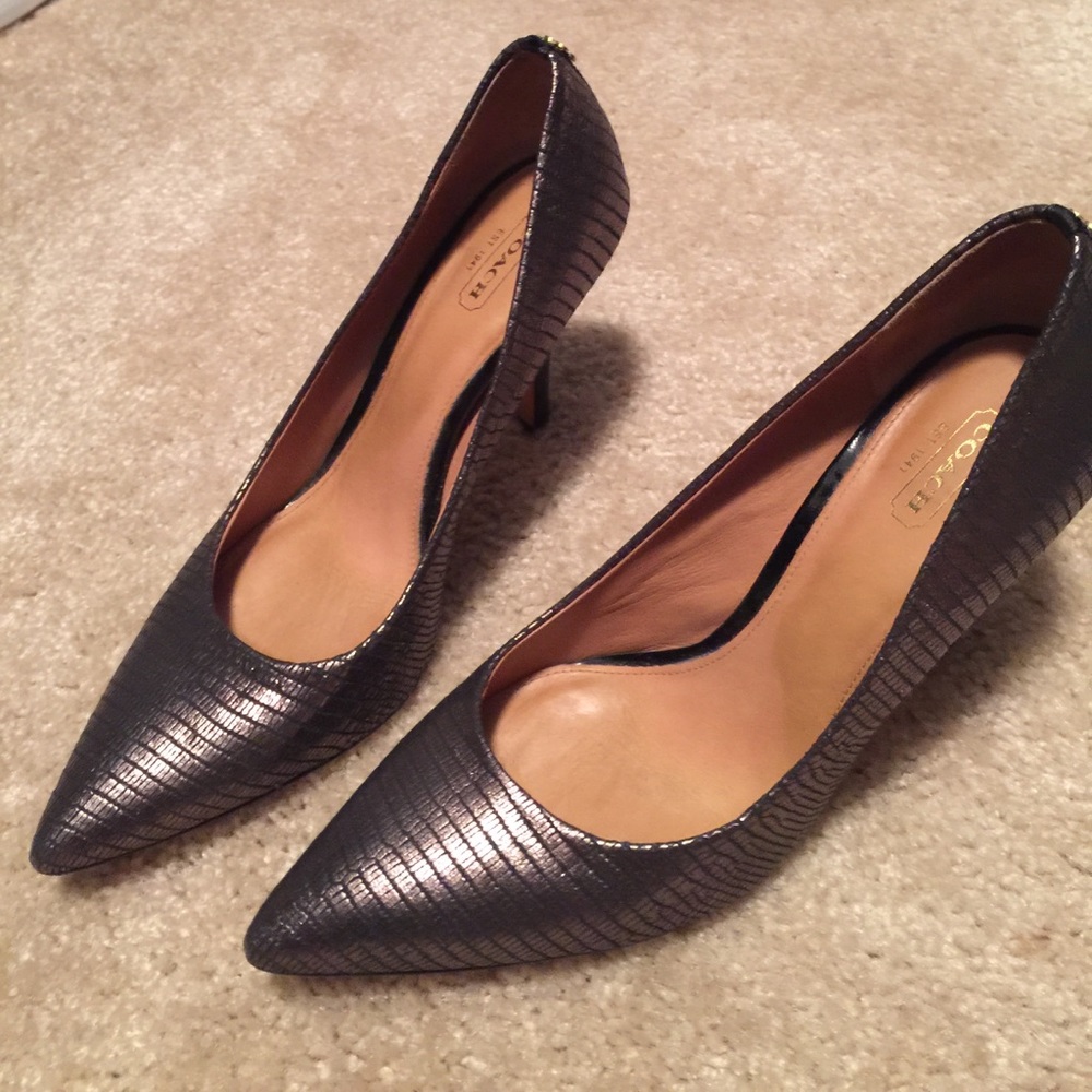 ⚡️Coach women’s metallic bronze point tie pump-10 - Picture 8 of 8