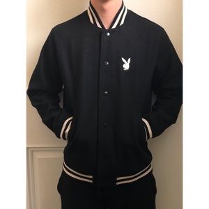 Supreme x Playboy Varsity Jacket