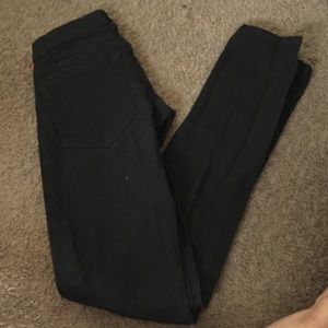 Long black skinny jeans