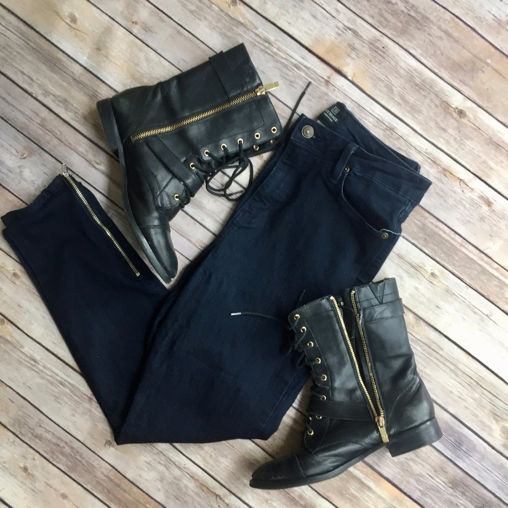 High Waisted Skinny Ankle Jeans