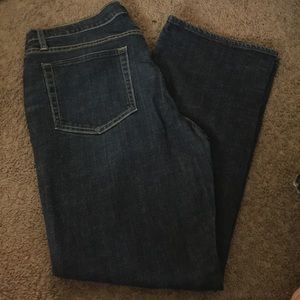 Blue women's boot cut jeans