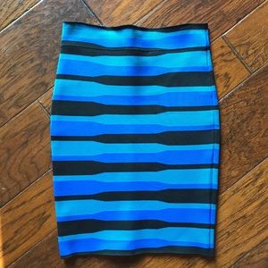 BCBG Black and Blue skirt