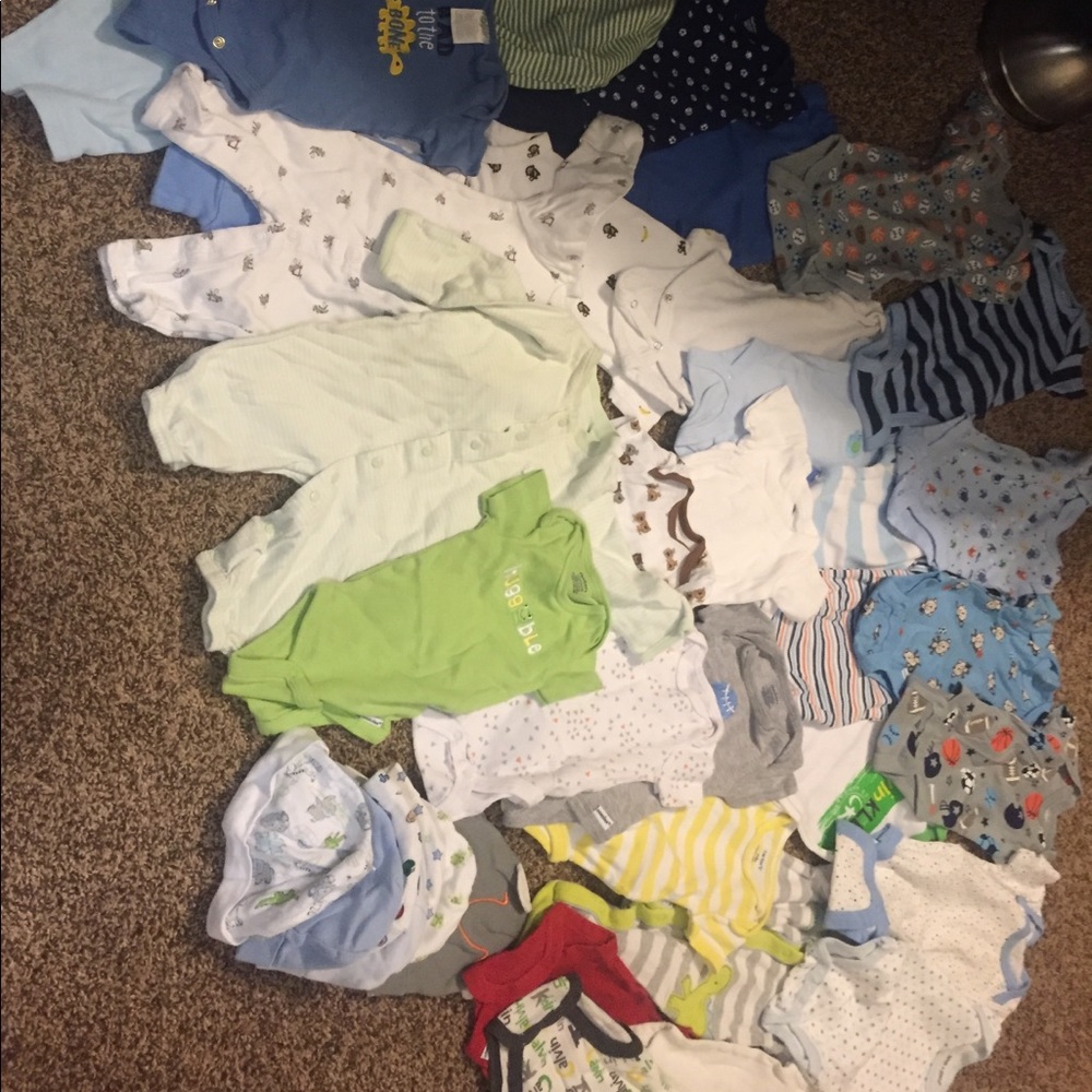 Lot of baby boy clothes