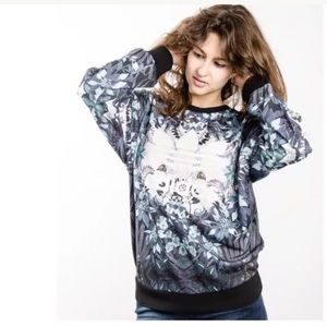Adidas Romantic Woods Floral Sweatshirt Sz L
