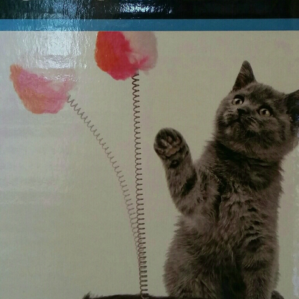 Cat Punch Ball Toy with Furry Base.