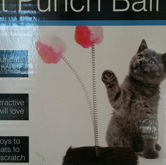 Cat Punch Ball Toy with Furry Base. - Picture 3 of 5