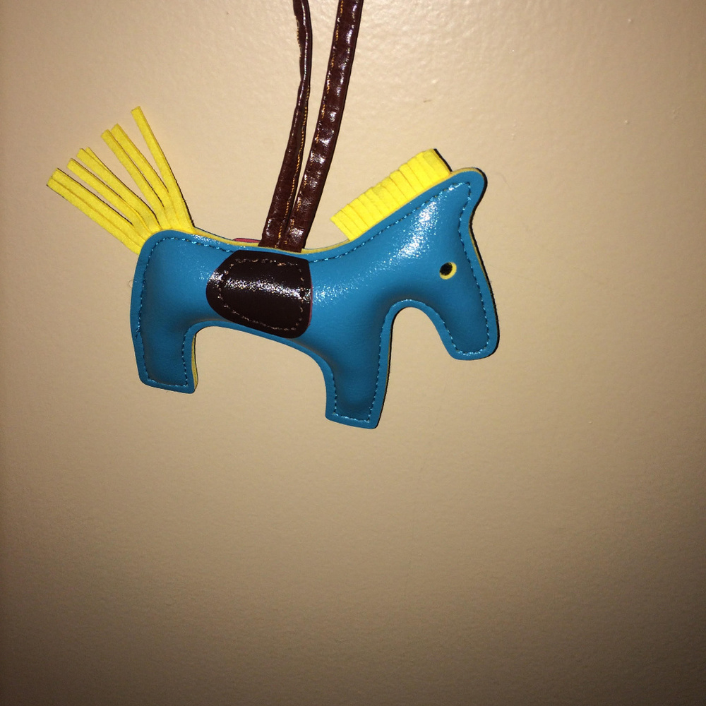Teal Horse Bag Charm