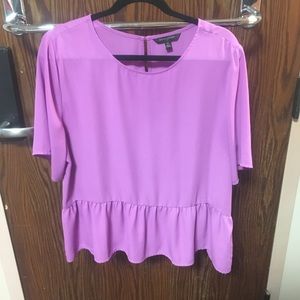 Purple Ruffle Top
