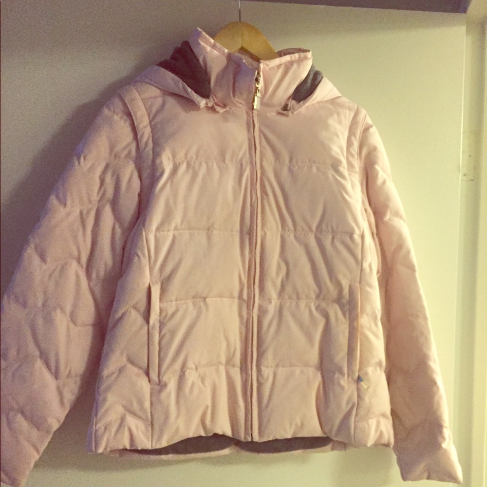Pink ski coat
