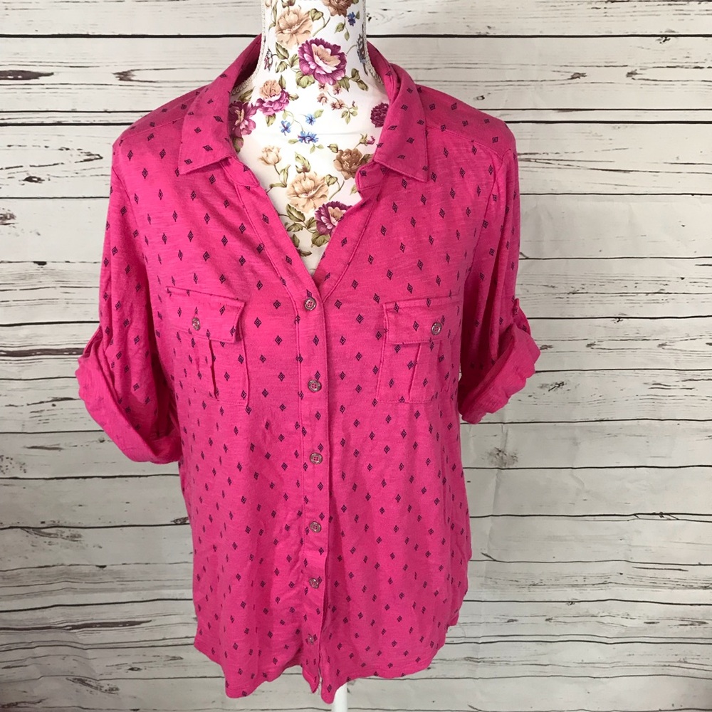 Plus: Liz Claiborne 1X button down top