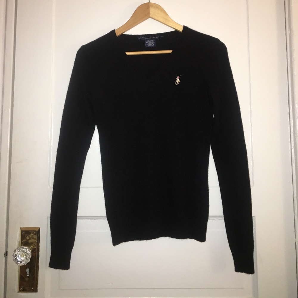 Polo Ralph Lauren Sport Cashmere Black Sweater MED
