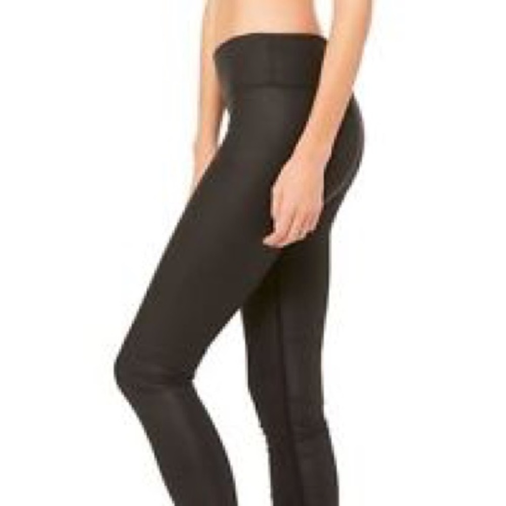 NWT Alo Yoga Idol Performance Leather Leggings XXS