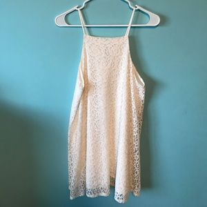 White lace dress