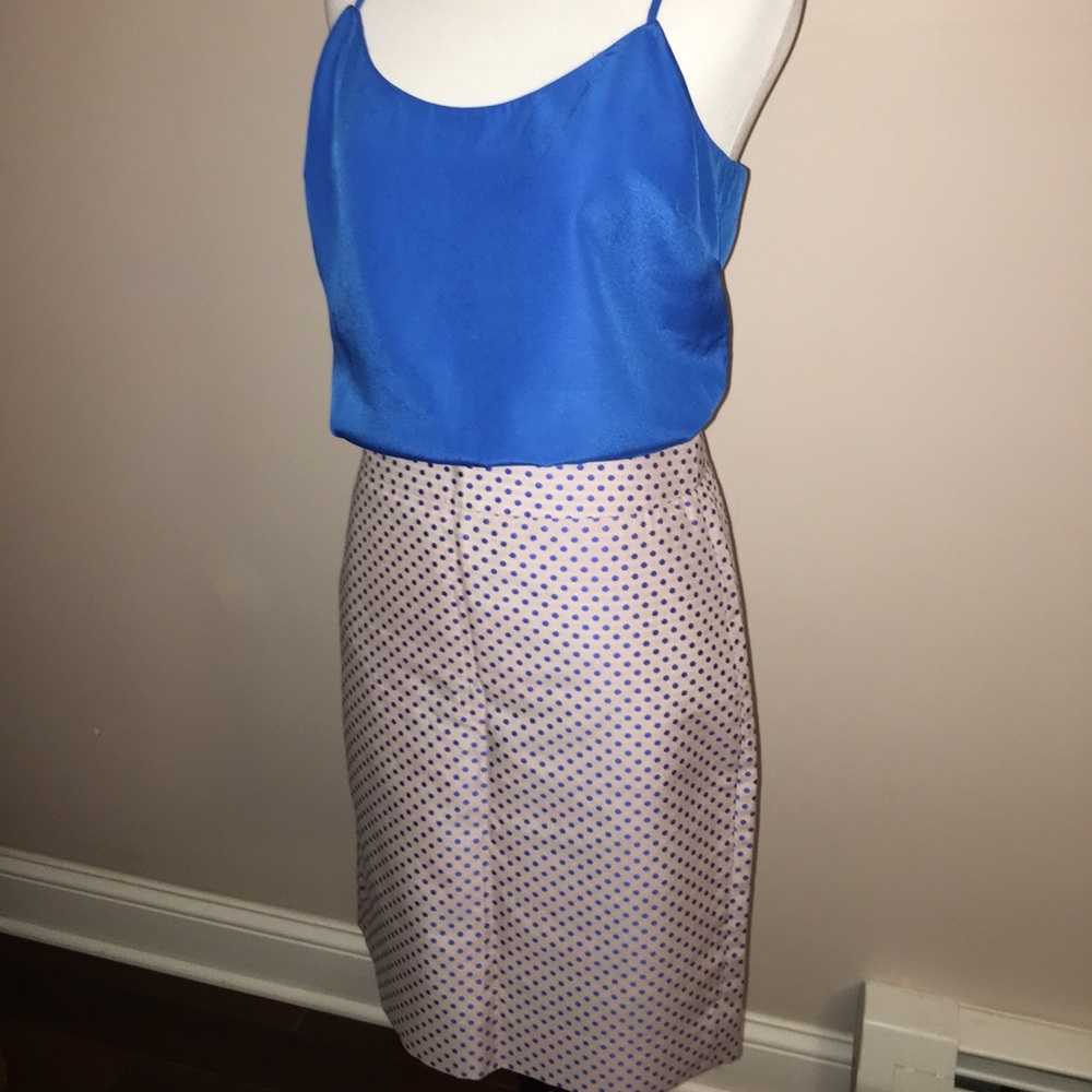 NWOT j crew blue razor back tank.Cute under blazer