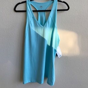Tank top women size XL color sky blue.
