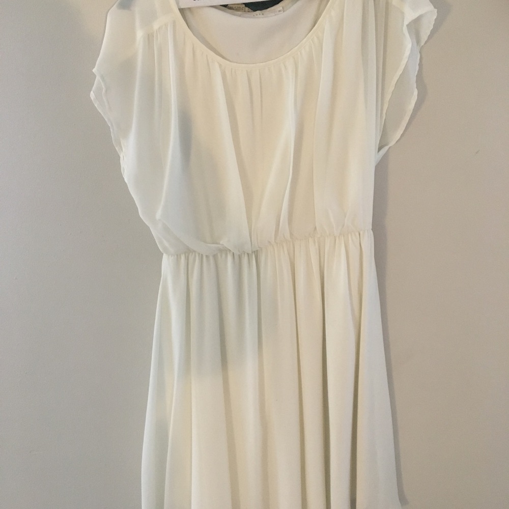 White Formal Knee Length Dress (Nordstrom)