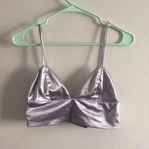 Silver Silk Kitten Bralette