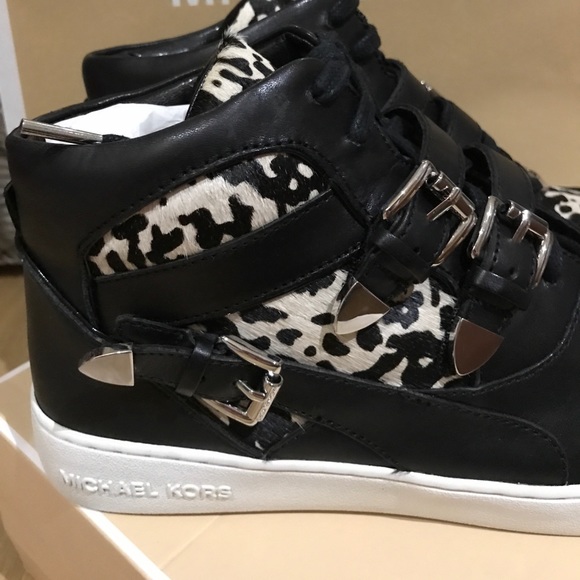 Michael Kors Shoes Michael Kors Robin High Top Sneaker Leopard Nwt