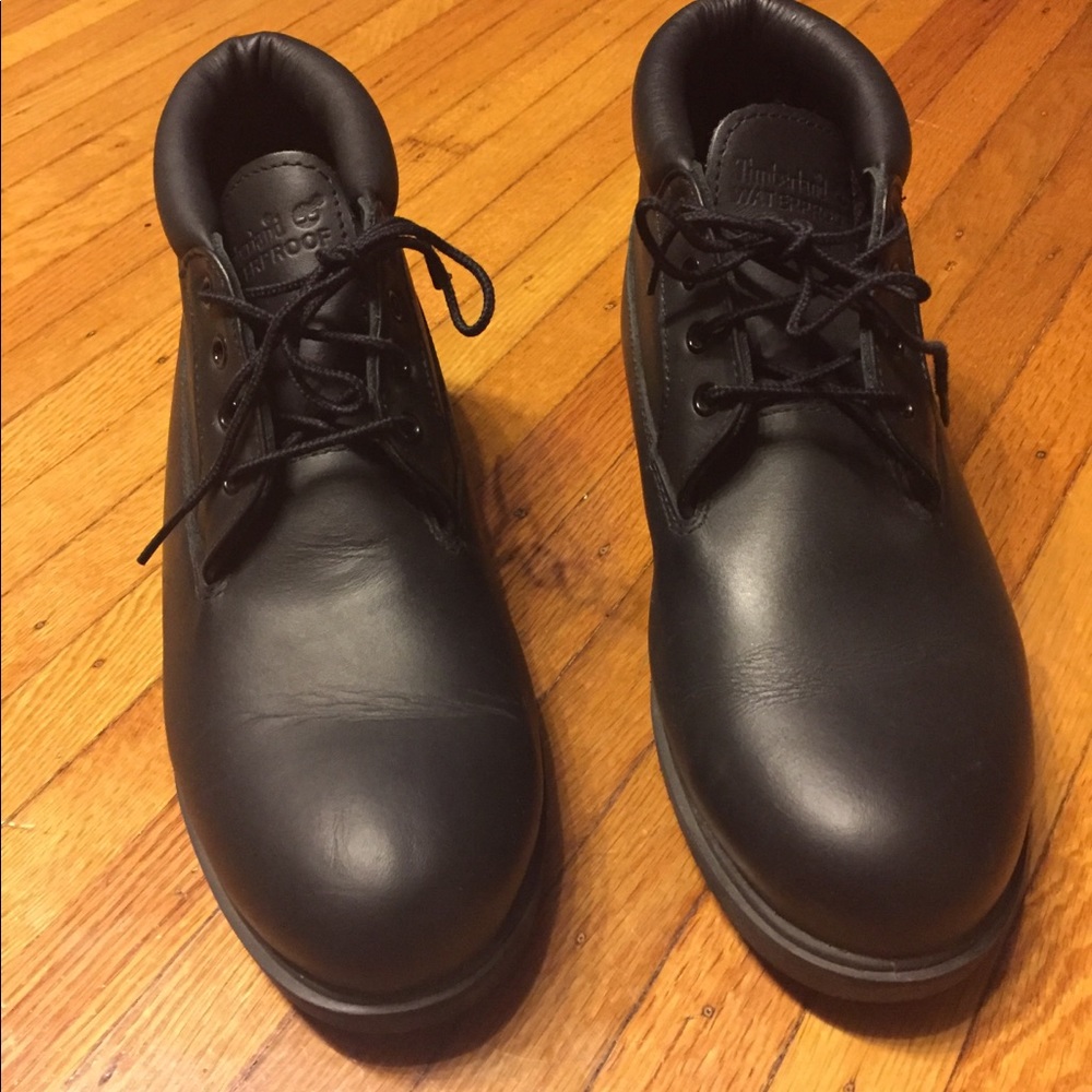Black Timberlands Boots Great condition!