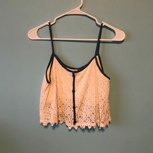 Lace crop top