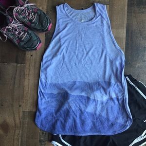 Old Navy Active Go-Dry Blue Ombre Work Out Tank