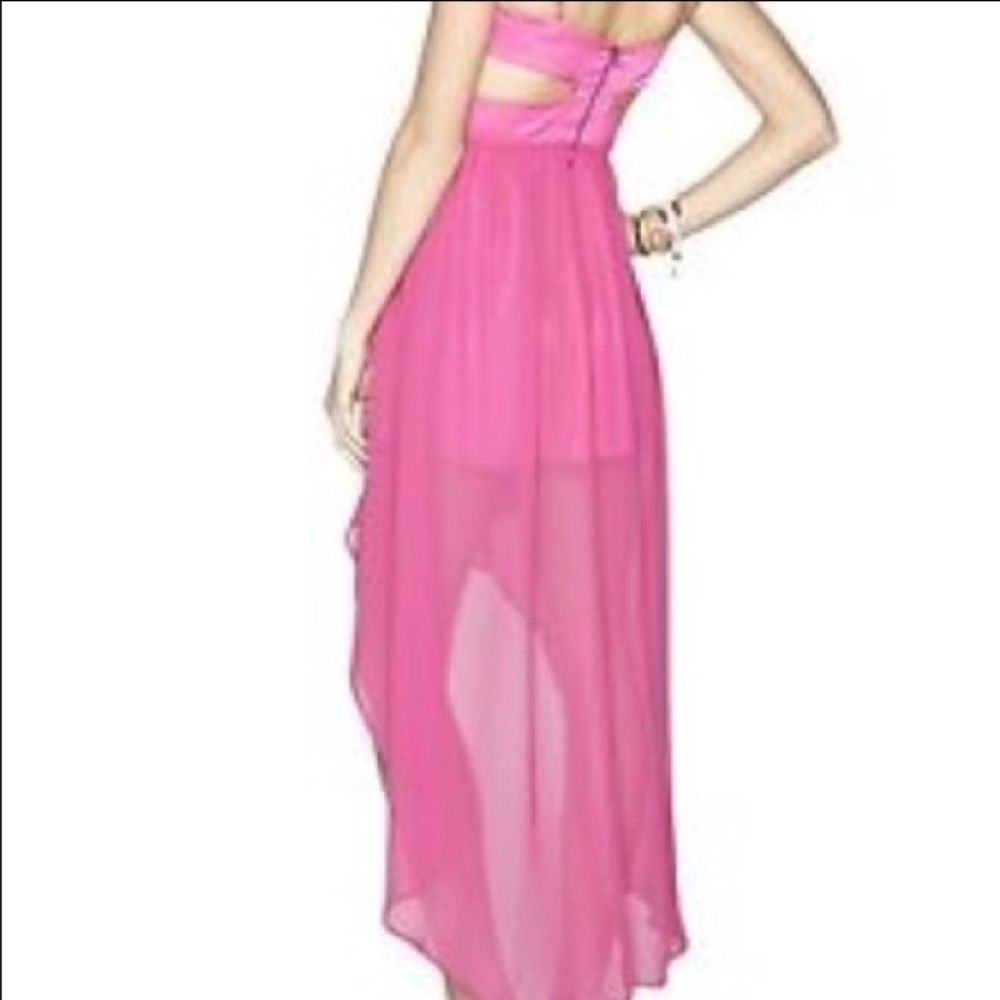 💕BCBG Hot Pink High-Low Dress - Picture 2 of 2