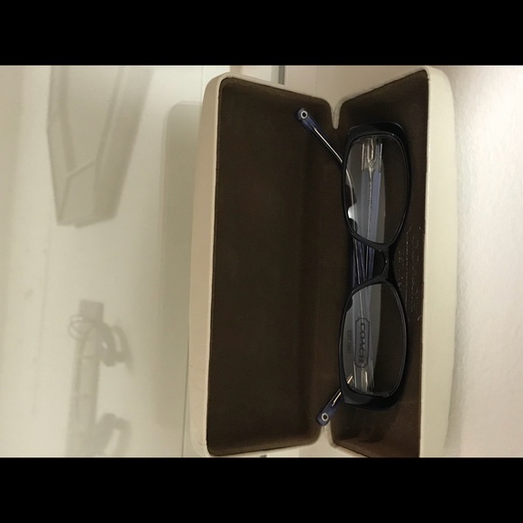 Coach eyeglass frames in navy blue - Picture 4 of 4