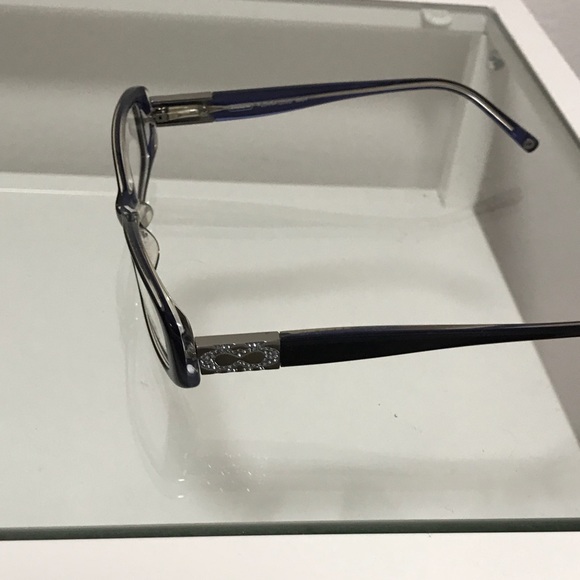 Coach eyeglass frames in navy blue - Picture 2 of 4